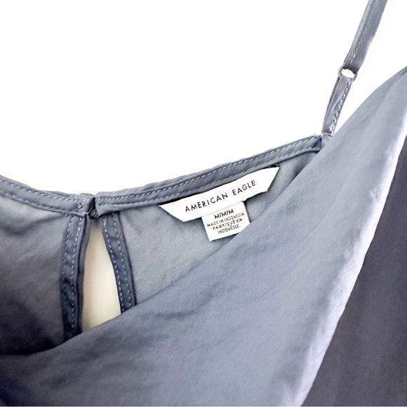 American Eagle Silky Spaghetti Strap Tank with Peplum - Size Medium - Picture 3 of 5